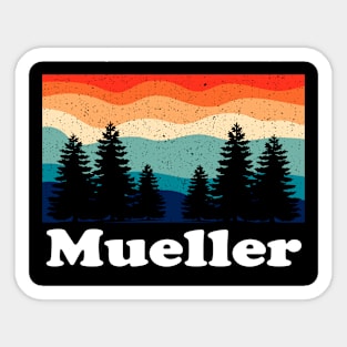 Vintage Mueller Colorado Forest Camping Sticker